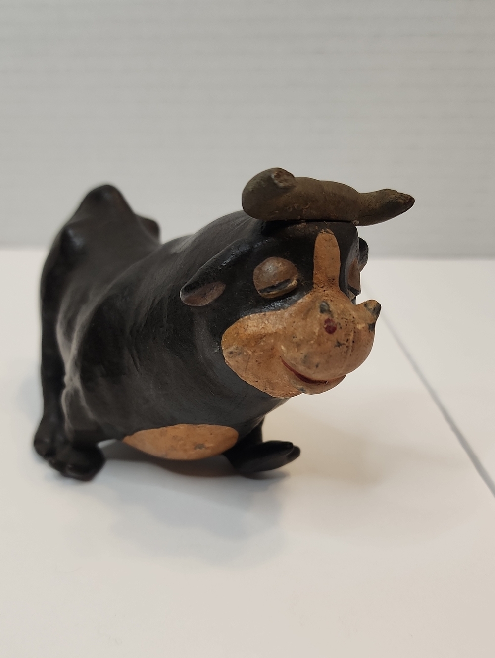 Disneys Ferdinand Brown Resin Brown And Tan Bull Collectors Vintage Hand Held